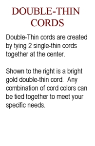 Double-Thin honor cords from University Cap & Gown | GradGowns.com